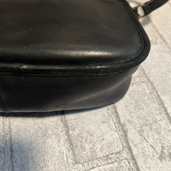 COACH Vintage City Bag Black Leather Crossbody Bag 324 - Picture 10 of 16